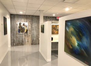 BASEcamp Gallery local Beaufort art display